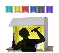 Cabina Grabación Portatil, Reduce El Ruido Ambiental, Para Podcasting, Grabación Estudio, Escudo Aislamiento Micrófono, Sonido Escudo Profesional, Grabación Vocal, Espuma Absorbente