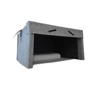 Cabina Insonorizada For Dormir, Panel De Fieltro Acústico, Reducción De Ruido Que Ayuda A Dormir, Bloqueo del Viento, Plegable, Cama Ligera, Viajes Y Siestas
