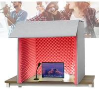 Cabina portátil de aislamiento vocal - Caja de grabación insonorizada con paneles de espuma para escritorio - ideal para estudios en casa, voces en off y producción musical