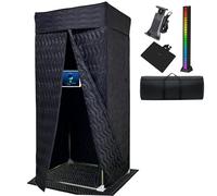 Cabina vocal portátil, cabina de grabación insonorizada para estudio en casa y podcast, equipo de estudio de grabación con soporte para teléfono y tableta, soporte para mezclador, tapete de piso y