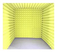 Cabina vocal portátil para la grabación, paneles de espuma acústica, paneles de pared insonorizada, el sonido de absorción de tratamiento de panel, para el hogar Oficina Estudio (Color : Yellow)