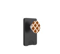 Cabincore Clover Quatrefoil Farmhouse con Estampado Naranja Quemado PopSockets PopWallet para MagSafe