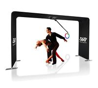 Cabine Photo professionnelle à 360° pour fêtes et mariages, Avec ralenti pour 7 à 15 personnes, Logo personnalisé gratuit, contrôlée par télécommande et caméra rotative automatique.