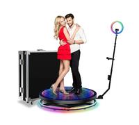 Cabine Photo professionnelle à 360° pour fêtes et mariages, Machine à photomaton automatique Avec enregistrement vidéo, équipement de fête, Logo personnalisé gratuit, Flight Case inclus