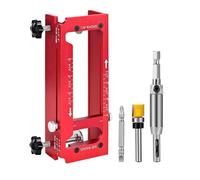 Cabinet Door Hinge Jig - Woodworking Accessories For Door Hinge Installation | Aluminum Alloy Material With Precise Drilling Function, DIY Enthusiasts Homeowners Contractors Furniture