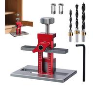 Cabinet Door Mounting Jig, Drawer Hardware Tool, Woodworking Alignment Tools, Accurate Doors Installing Template for Carpentry, Furniture, Drawer, Home, 550g, Multicolor