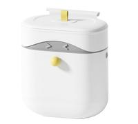 Cabinet Door Trash Can,Mountable Food Waste Bin with Lid - Sealed Garbage Bucket 2.5 Gallon for Countertop Use in Bathroom Rv Bedroom Dorm Porch Backyard Camping Truck