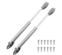 Cabinet gas spring support rod, Gas Struts Hydraulic Spring Lid Stay Soft Close Support Pack of 2 Silver Multiple Forces(100N)