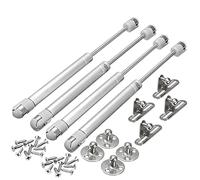 Cabinet gas spring support rod, Gas Struts Pack of 4 for Cabinet Doors Silver 20N-150N Pressure(80N)