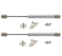 Cabinet gas spring support rod, Pack of 2 Gas Spring Strut for Cabinet Doors Silver 20N to 150N(30N)