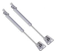 Cabinet gas spring support rod, Pack of 2 Gas Strut for Kitchen Cabinet Cupboard Door Toy Box Silver Multiple Forces(50N)