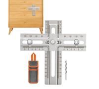 Cabinet Handle Jig - DIY Stainless Steel Drawer Handle Positioning Jig Template Tool Knob Drill Guide For Precise Installation Of Handles Knobs Woodworking
