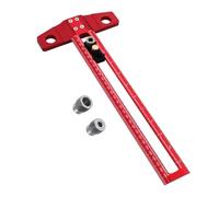 Cabinet Handle Template Tool - Aluminium Alloy T Square Dowelling Instrument, Punch Locator | Portable Adjustable Design With Clear Measurement Scale, Ensures Accurate Hole Placement For Cabinet Doors