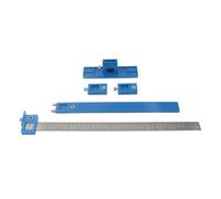 Cabinet Hardware Jig Portable Adjustable Drill Guide Punch Locator High Precision Stainless Steel ABS Tool for Drawer Cabinet Door Handle Installation Woodworking Perforation Work