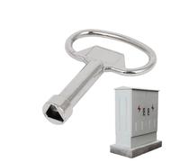 Cabinet Key - Triangle Metal Wrench,Electrical Cabinet Socket Keys - for Spigots Panel Valve Cupboard HVAC Unit Server Rack Security Box