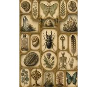 Cabinet of Curiosities Notebook: Cabinet of Curiosities Aesthetic Lined Journal | Vintage Curio Display-Case Grid Cover | 6x9, 110 Pages