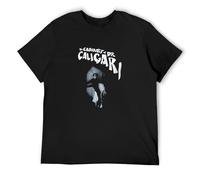 Cabinet of Dr Caligari Silent Film Horror Cult Goth Men's T-Shirt Unisex Black Cotton Print tee Shirts M
