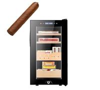 Cabinet para Puros Eléctrico 46L 200 Piezas Refrigeración Calefacción, Regalo Hombre Idea Regalo Navidad Original, Gadget High Tech de Lujo para el Gentleman