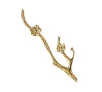 Cabinet Pull Handle, Ergonomic Brass Furniture Grip, Brass Branch Cabinet Handle For Dressers Cupboards Bookcase Bookshelves Wardrobes Home Dormitory Hotel, Decorative Drawer Knob Kitchen Wardrobe