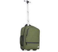 CabinFly Aircruiser Hybrid - Mochila con ruedas de 40 x 30 x 20 cm, equipaje de mano para Ryanair, Wizzair, equipaje de cabina, mochila de viaje para el avión, facturación en cabina, Verde, 40x30x20cm