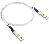 Cable 10G SFP+ DAC [Blanco] 0.3-Metros(0.98ft), Cable Twinax SFP+ para Cisco SFP-H10GB-CU30CM, Meraki, Ubiquiti UniFi, D-Link, Supermicro, Netgear, Mikrotik, Open Switches