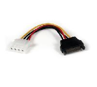 StarTech.com Cable de Alimentación de 15cm Adaptador Molex LP4 a SATA - Hembra a Macho