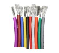 Cable 1M/5M 30 28 26 24 22 20 18 16 15 14 13 12 10 AWG cable de silicio supersuave cobre