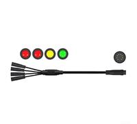 Cable 1T4 para bicicletas de montaña eléctricas que ofrece conexión de pantalla de 8 pines, cableado de agarre del acelerador y soporte para controladores KT Quantum (1T4 295 mm)