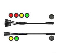 Cable 1T4 para bicicletas de montaña eléctricas que ofrece conexión de pantalla de 8 pines, cableado de agarre del acelerador y soporte para controladores KT Quantum (1T4 1400 mm)