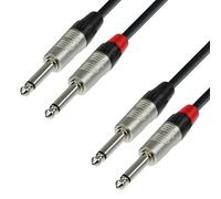 Cable 2 jack 6,3 mo a 2 jack 6,3 mo 1m adam k4tpp k4tpp0090