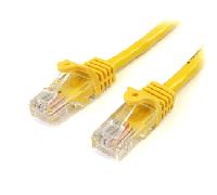 StarTech.com - Cable de 2m Amarillo de Red Fast Ethernet Cat5e RJ45 sin Enganche - Cable Patch Snagless