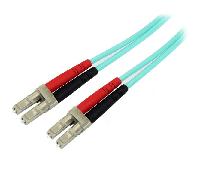 StarTech.com Cable de 2m de Fibra Óptica Multimodo LC/UPC a LC/UPC OM4 - 50/125µm - Fibra LOMMF/VCSEL - Redes de 100G - Cable LSZH - Baja Pérdida de Inserción - Low Insertion Loss