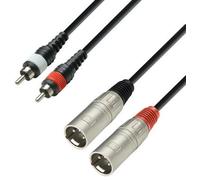 Cable 2xrca macho a 2xxlr macho 1m adam k3 k3tmc0100