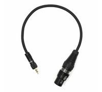 Cable 3,5 mm MiniJack macho a XLR hembra 3 pines para micrófono 0,5 m