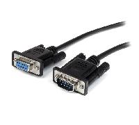 StarTech.com Cable 3m Extensión Directo Straight Through Serie Serial RS232 Vídeo EGA DB9 Macho a Hembra