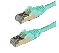 StarTech Cable Ethernet Cat6a 6ASPAT3MAQ – STP sin enganche RJ45 – 3 m Aqua