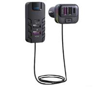 Cable 6 USB multipuerto adaptador de cargador de coche 66 W extensión con clip trasero trasero multi gadget cargador de coche para USB C Pd Plus 0 carga rápida y asiento