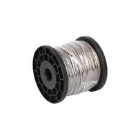 Cable Acero 50M 0,8/1,5/2/2,5/3/4mm 7x7 Cable de acero Flexible recubierto PVC suave transparente 304 tendedero inoxidable(2mm after coating)