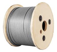 Cable Acero Cuerda de alambre 100M, 150M, 300M, acero inoxidable 316, Cable elevación pesca suave tensión fuerte, 1 * 19, tendedero construcción 3,2 MM(300M x 3.2MM)