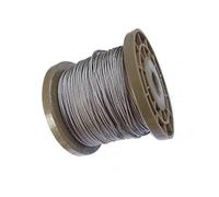 Cable Acero Plastificado,Cable Acero 100 metros 0.6 / .8 1 .2 .5mm mm 304 Alambre trenzado de acero inoxidable Cuerda desnuda Línea elevación a prueba herrumbre 7 * Estructura(Diameter 2mm)