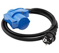 Cable adaptador 1,5m clavija de contacto de protección -> acoplamiento CEE