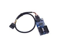 Cable Adaptador 1 en 2 Placa Base Conector de 9 Pines Cable Adaptador de Placa Base Plug And con Clavija USB