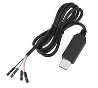 Cable Adaptador, Adaptador de Puerto Serie, PL2303HX RS232 Convertidor actualizado USB a COM/TTL Adaptador Serie Cable de Descarga STC