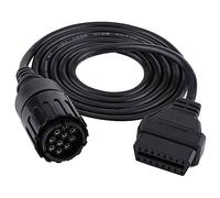 Cable Adaptador Aramox OBD 2, Motocicleta d De 10 Pines Al Cable De Diagnóstico del Conector del Adaptador OBD 2 De 16 Pines
