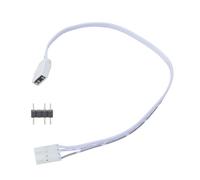 Cable adaptador ARGB de 5 V y 4 pines, 25 cm, 3 pines, cable de extensión para sincronización de iluminación sin problemas y fácil instalación, conector de ventilador de color