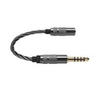 Cable Adaptador Balanceado Macho de 4,4 Mm a Hembra de 3,5 Mm para NW-ZX507 DMP-Z1 - Cable de Sonido de - Gris, 15 Cm