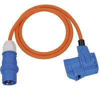 Brennenstuhl Cable Adaptador CEE de Camping con Conector CEE y Acoplamiento Angular, Incluye Enchufe Combinado de protección (Cable de 1,5 m, 230 V/16 A, Uso en Exteriores, Fabricado en Alemania)