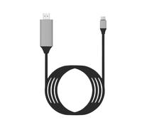 Cable adaptador compatible con tipo C a HDMI, 2 m, 4 K, USB C, cable extensor de pantalla for computadora portátil, proyector, cable convertidor de video de alta definición(70R)