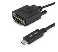 StarTech.com Cable de 2m USB-C a DVI - 1920 x 1200 - Negro