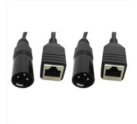 Cable adaptador conversor alargador XLR de 3 pines (macho)